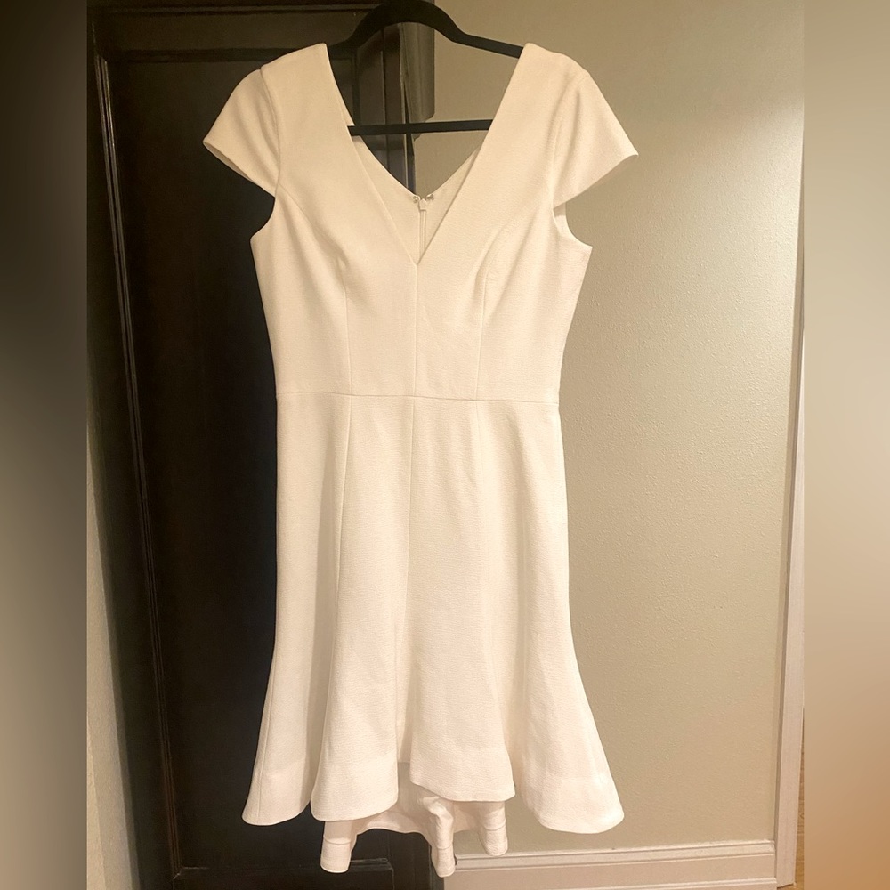 Dress the Population Bettie Sleeve Plunging Fit & Flare